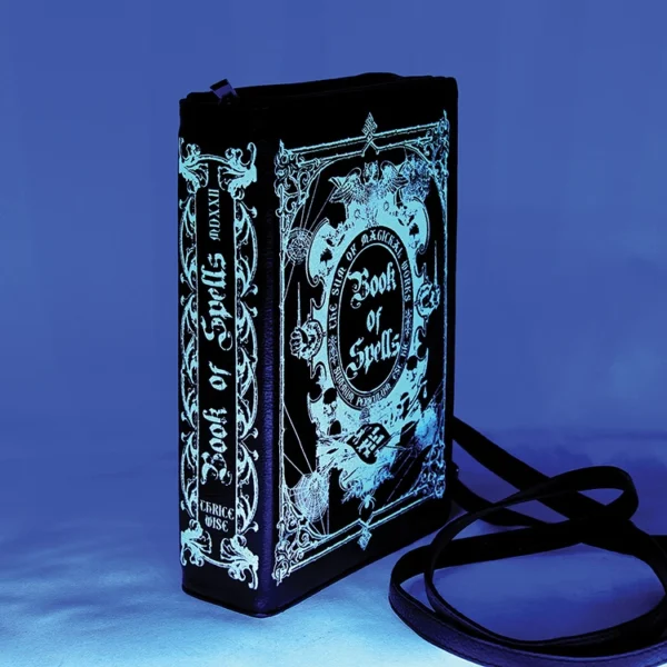 Glow In The Dark "Book Of Spells" Clutch Bag - Image 2