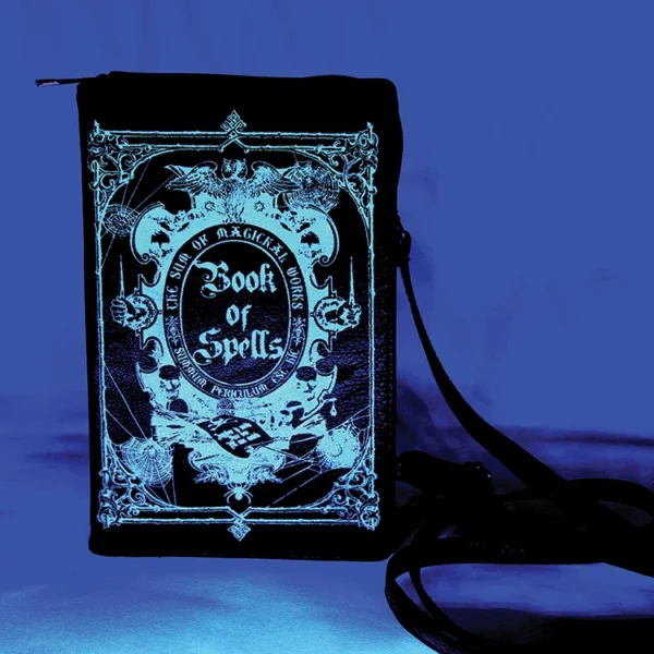 Glow In The Dark "Book Of Spells" Clutch Bag