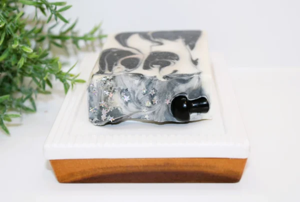 Sea Salt Bamboo Orchid Charcoal Soap Bar - Image 5