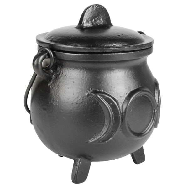 Cast Iron Cauldron Triple Moon - Image 3