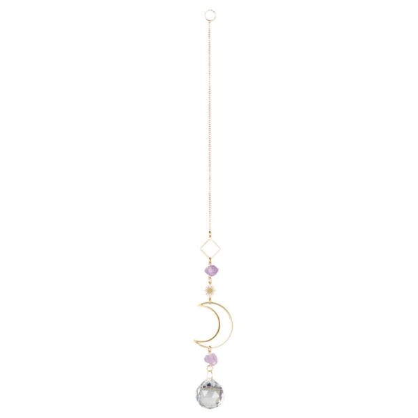 MOON WITH AMETHYST CRYSTAL SUNCATCHER - Image 2